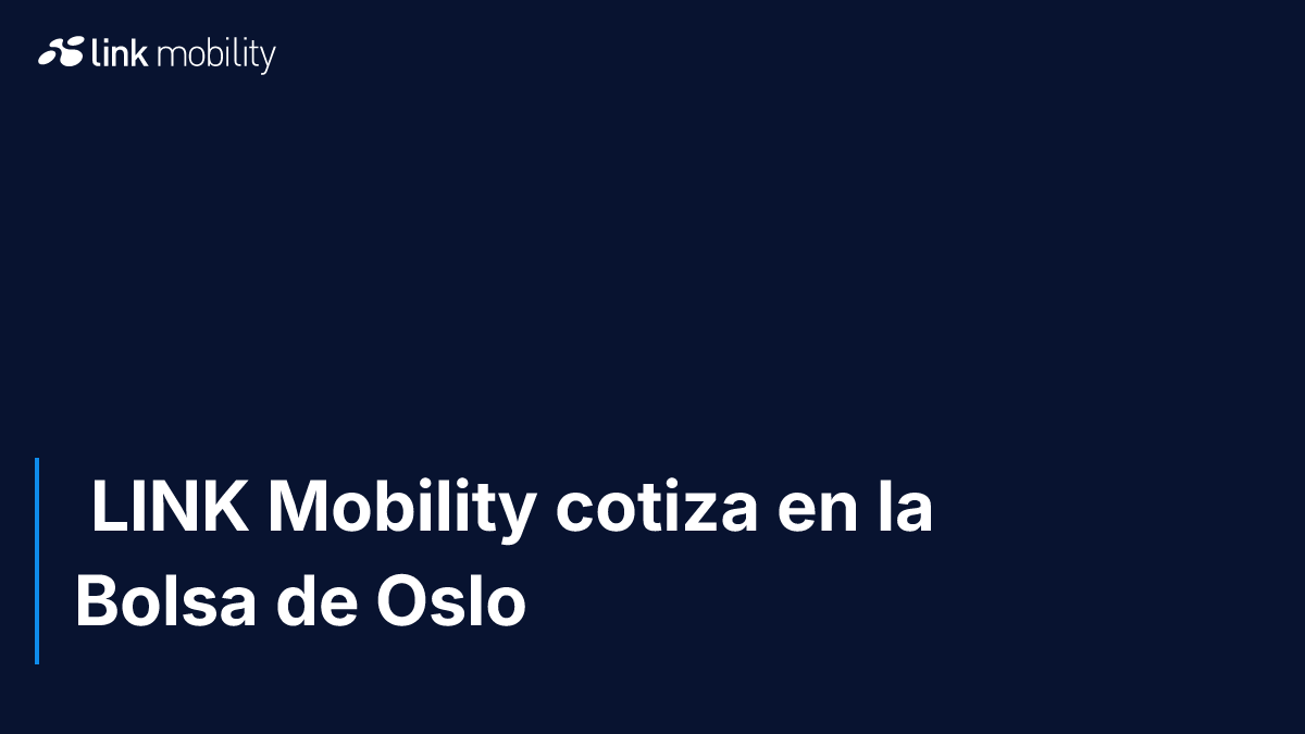  LINK Mobility cotiza en la Bolsa de Oslo