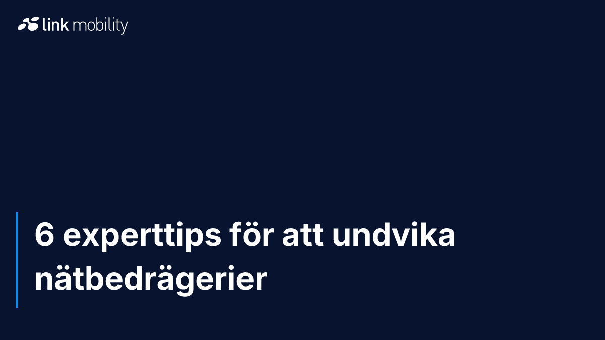 6 experttips för att undvika nätbedrägerier