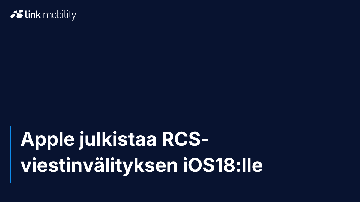 Apple julkistaa RCS-viestinvälityksen iOS18:lle