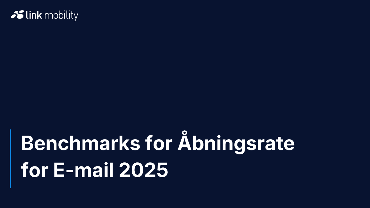 Benchmarks for Åbningsrate for E-mail 2025