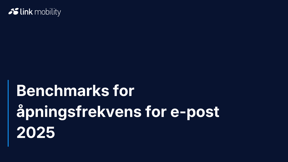 Benchmarks for åpningsfrekvens for e-post 2025