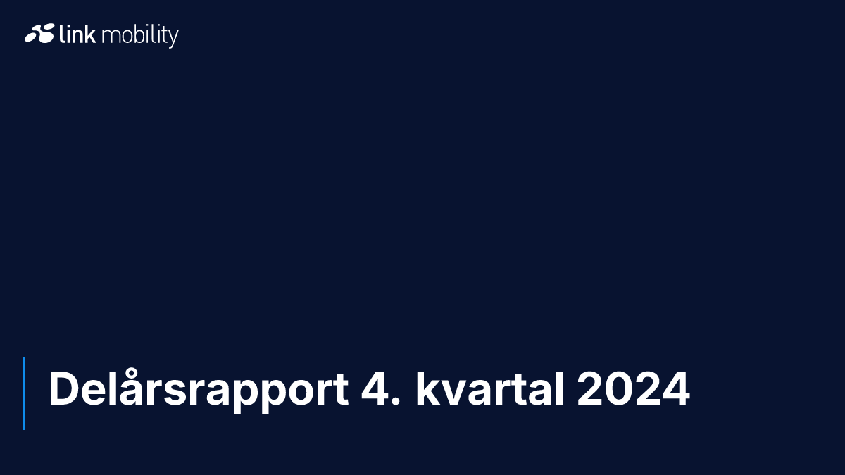 Delårsrapport 4. kvartal 2024