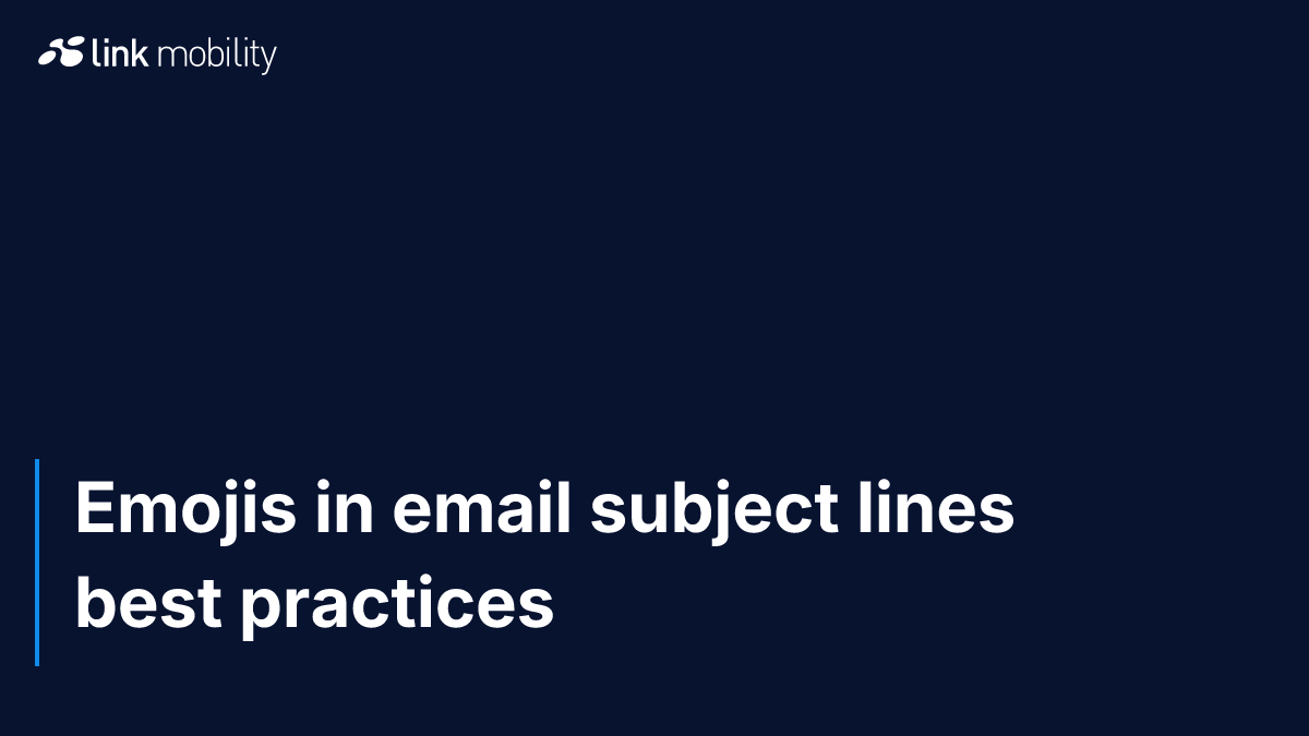 Emojis in email subject lines best practices