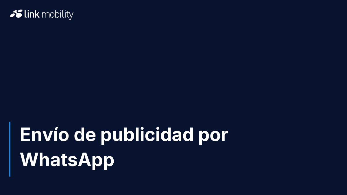 Envío de publicidad por WhatsApp