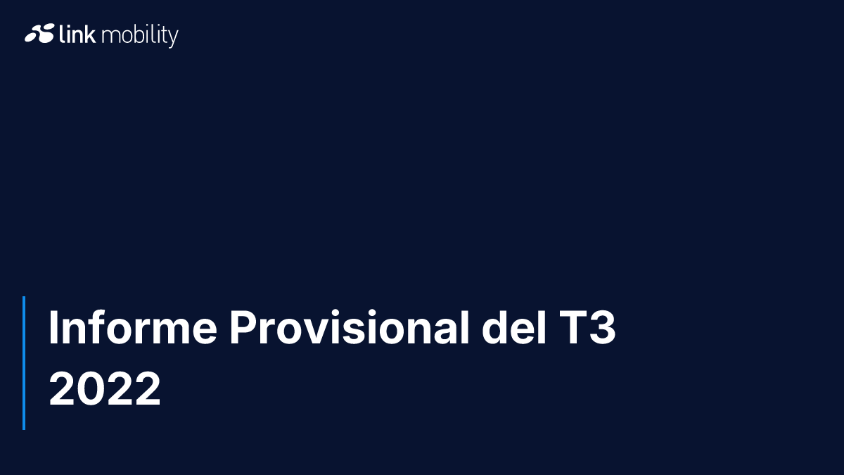Informe Provisional del T3 2022