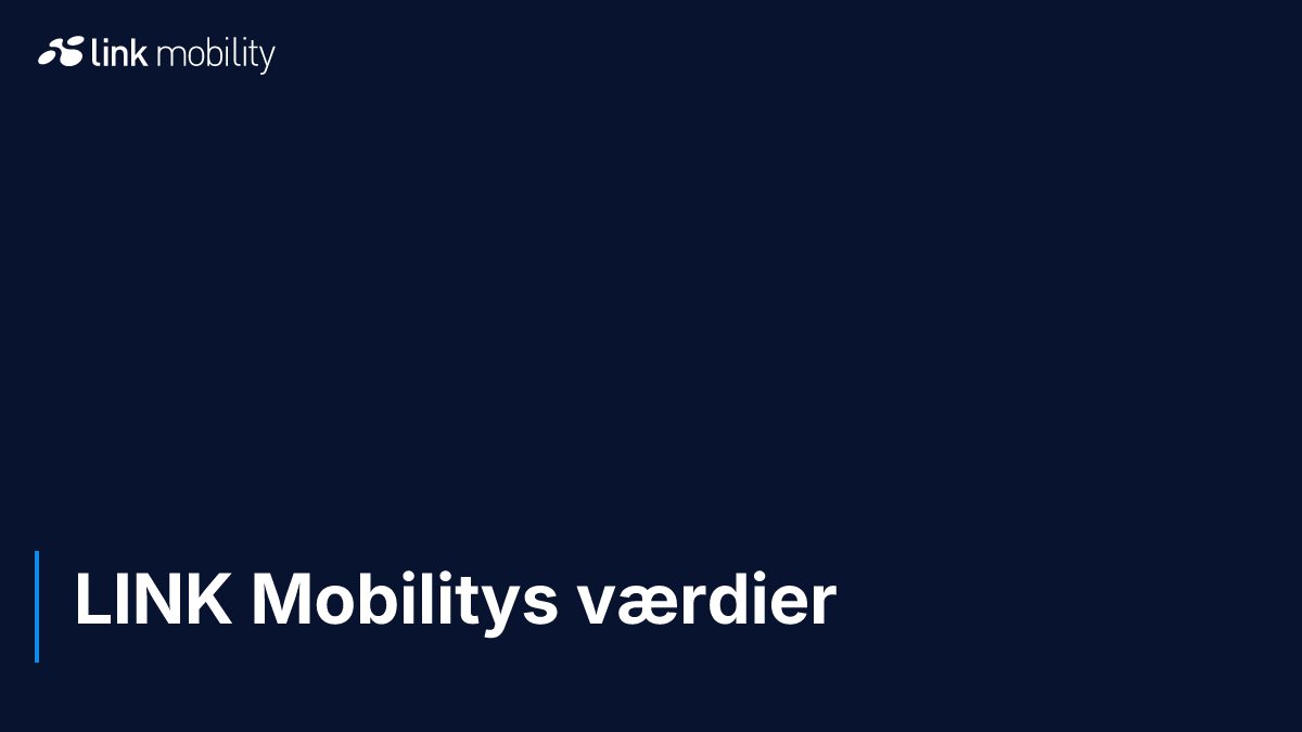 LINK Mobilitys værdier