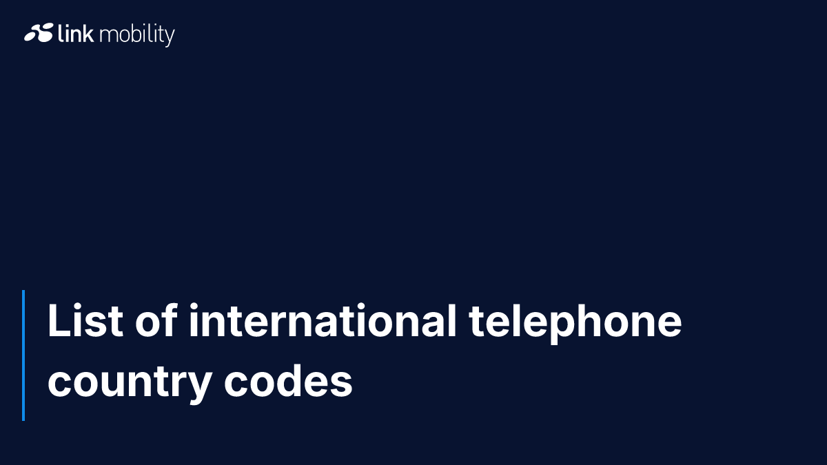 List of international telephone country codes