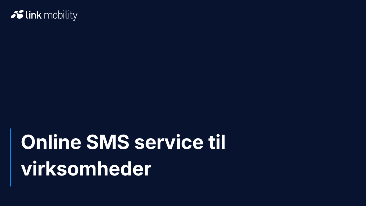 Online SMS service til virksomheder