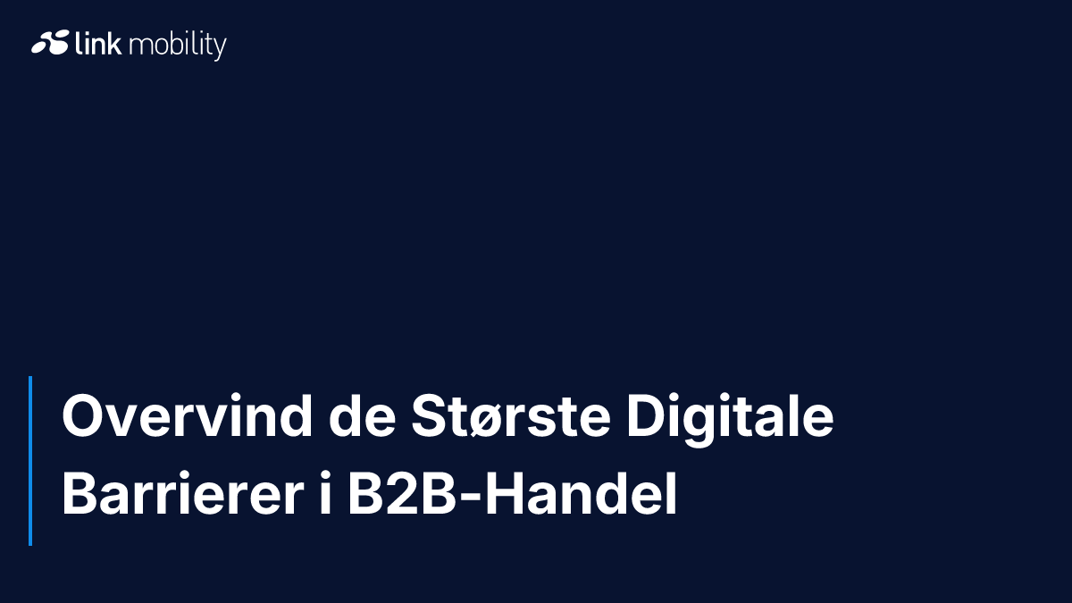 Overvind de Største Digitale Barrierer i B2B-Handel