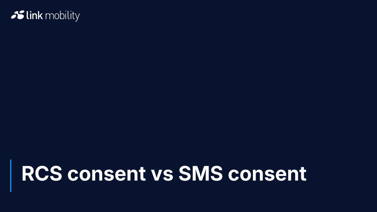 RCS consent vs SMS consent