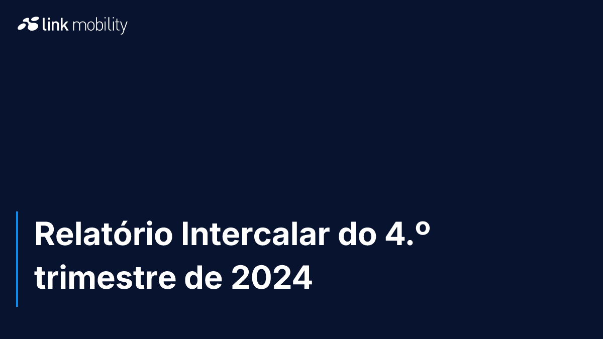 Relatório Intercalar do 4.º trimestre de 2024