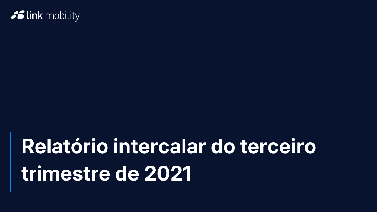 Relatório intercalar do terceiro trimestre de 2021