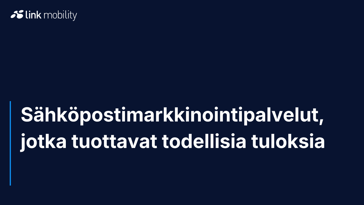Sähköpostimarkkinointipalvelut, jotka tuottavat todellisia tuloksia
