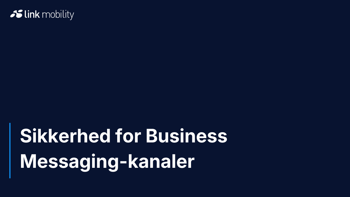 Sikkerhed for Business Messaging-kanaler
