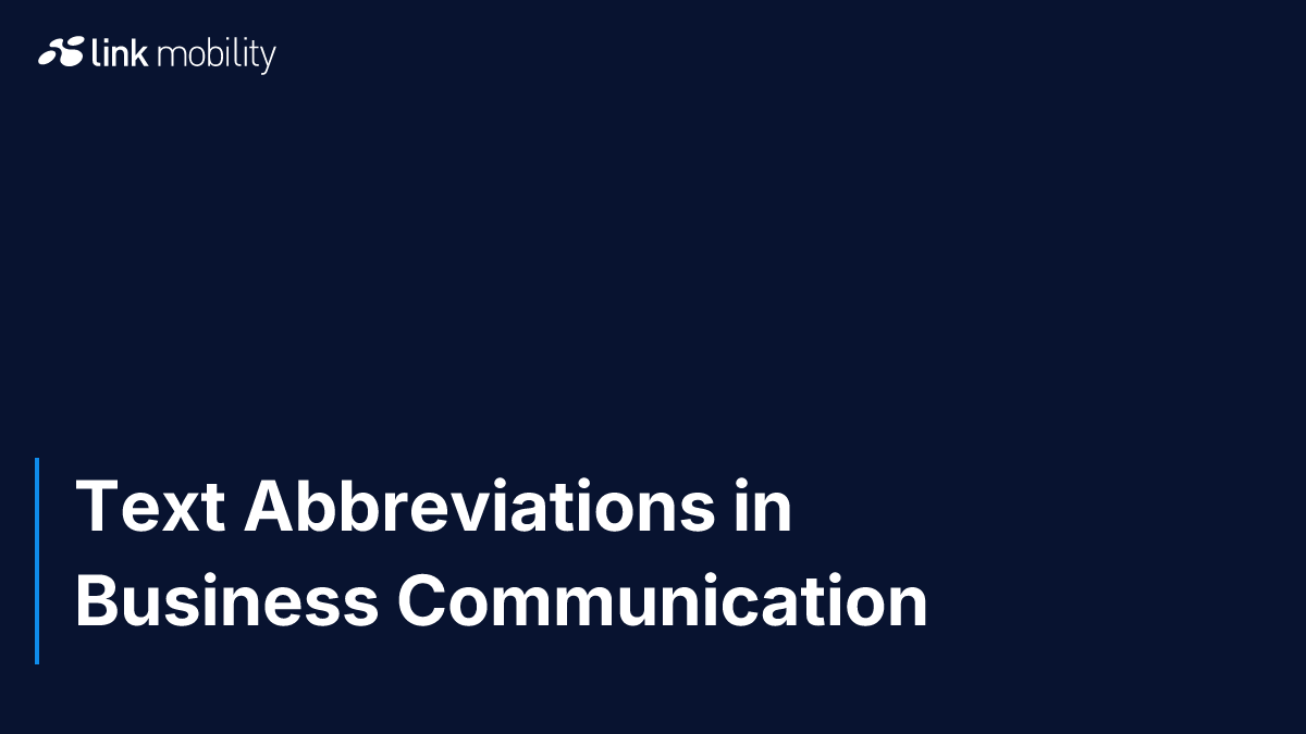 Text Abbreviations in Business Communication