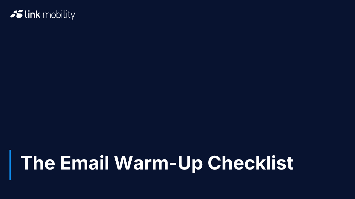 The Email Warm-Up Checklist