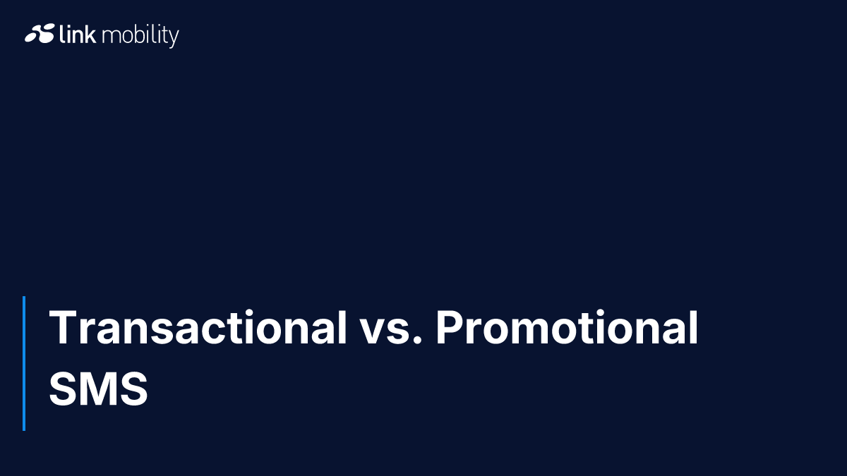 Transactional vs. Promotional SMS