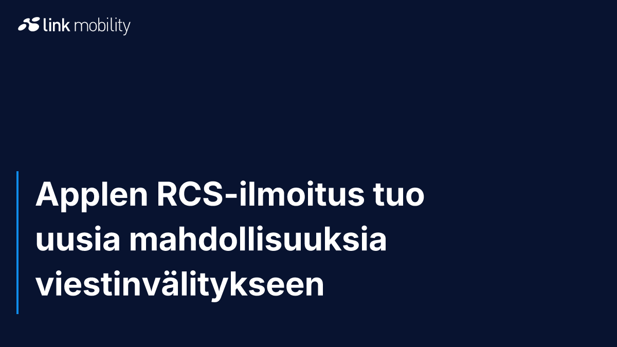Applen RCS-ilmoitus tuo uusia mahdollisuuksia viestinvälitykseen