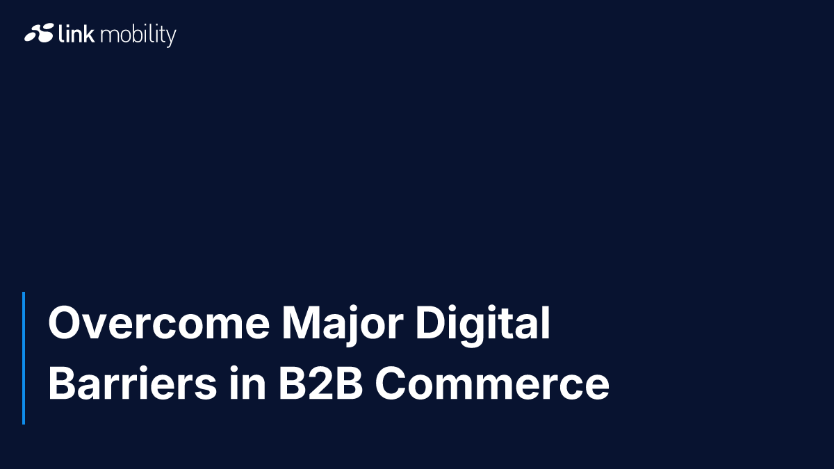 Overcome Major Digital Barriers in B2B Commerce