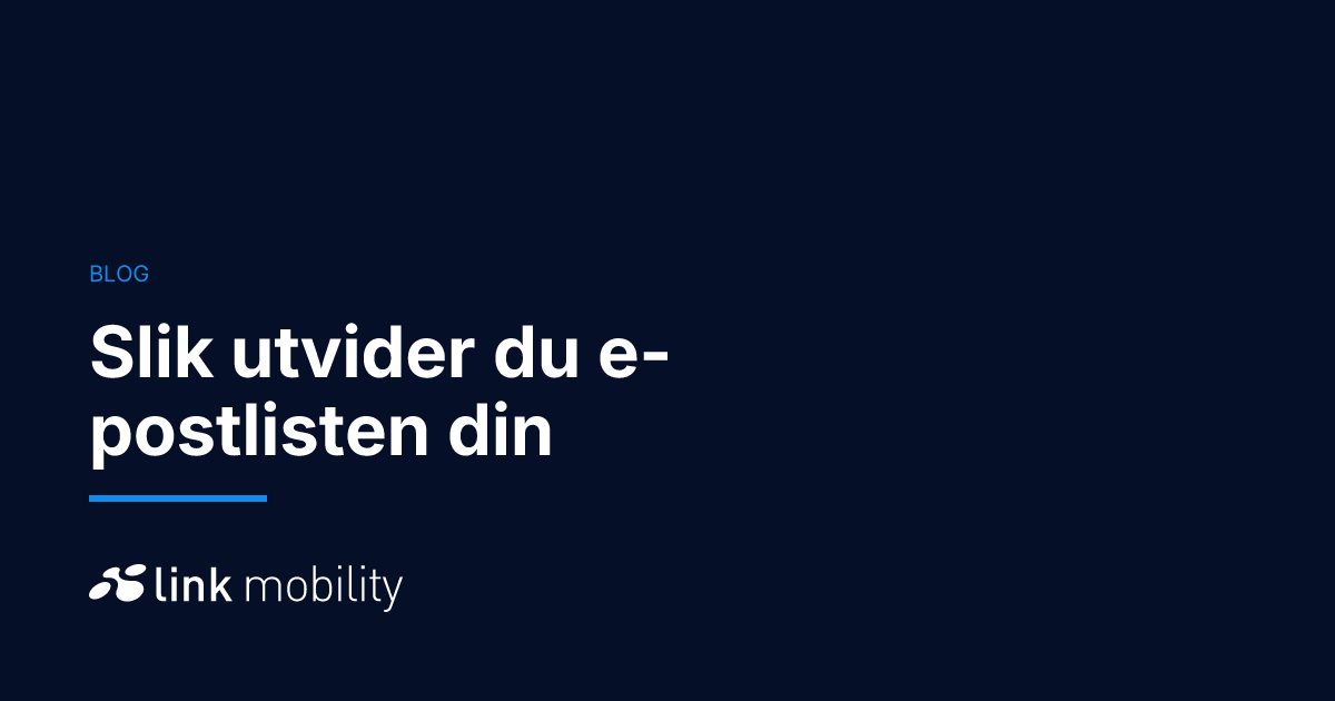 Slik utvider du e-postlisten din