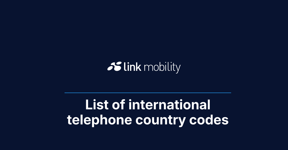 List of international telephone country codes