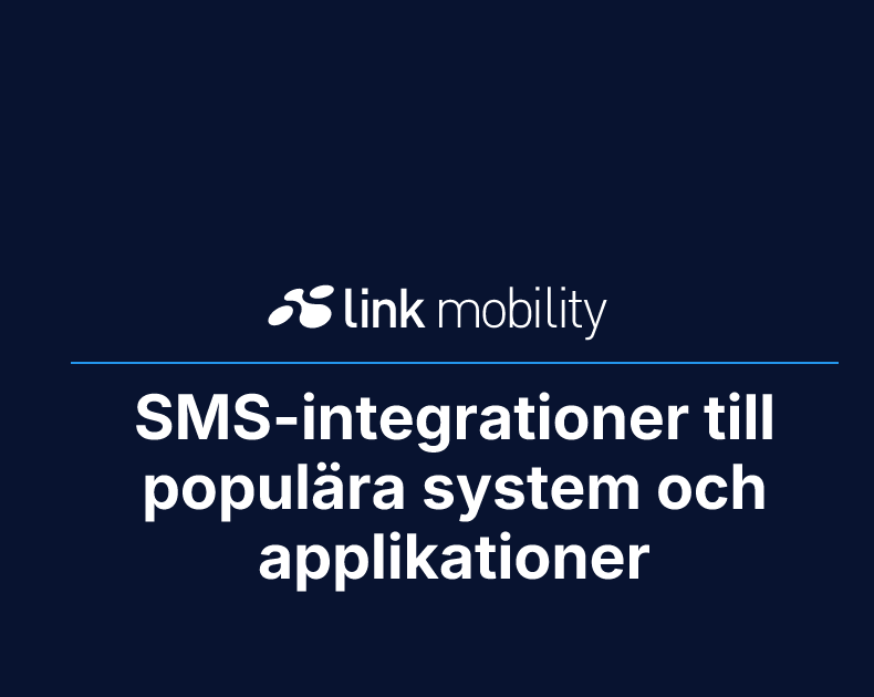 SMS-integrationer till populära system och applikationer